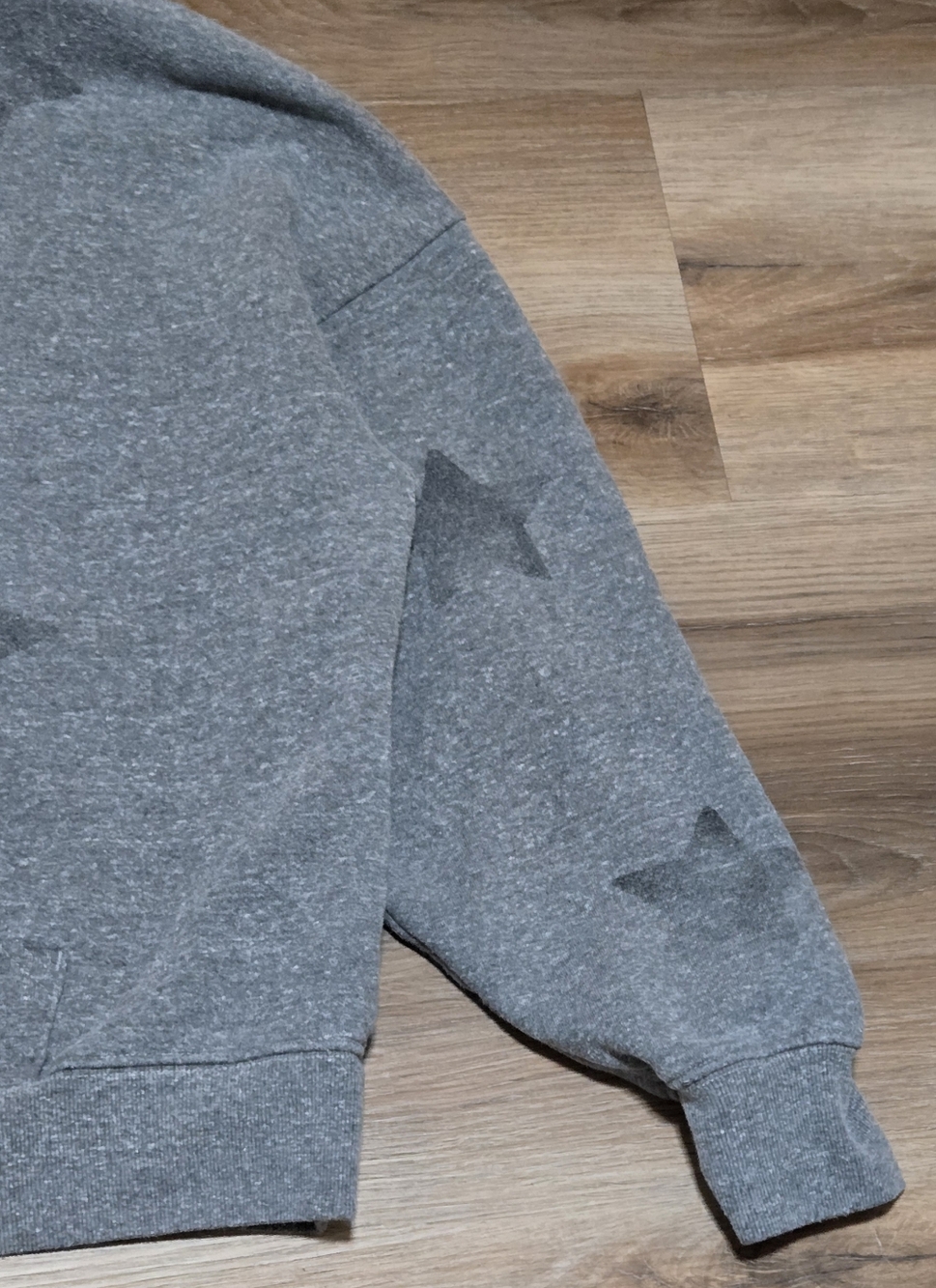 Spiritual Gangster Heather Gray Star Soft Fleece Pullover Hoodie Size L - Picture 4 of 8